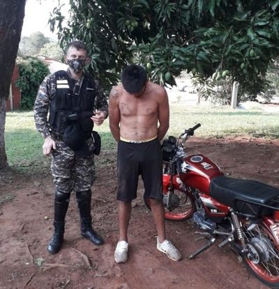 Apresan a «robamoto»