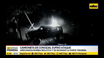 Camioneta de concejal de Ñemby sufrió ataque - ABC Noticias - ABC Color