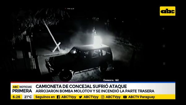 Camioneta de concejal de Ñemby sufrió ataque - ABC Noticias - ABC Color