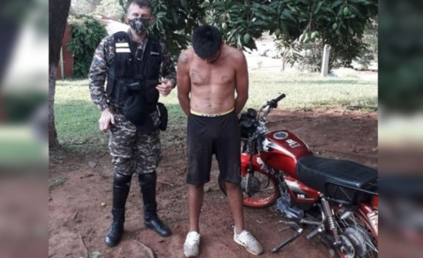 Intentó hurtar una moto del Hospital Regional y fue aprehendido