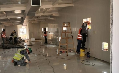 HOY / Obras de los Pabellones de Contingencia del Hospital de Itauguá casi al 50% de avance