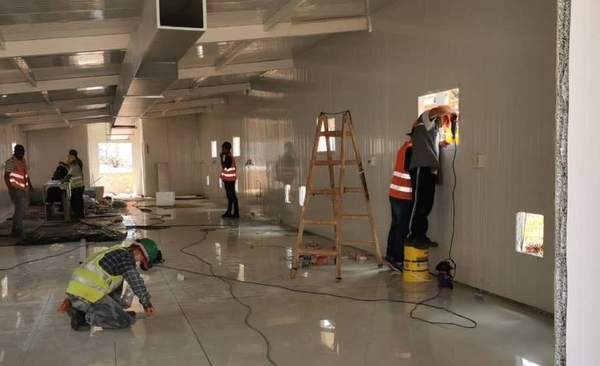 HOY / Obras de los Pabellones de Contingencia del Hospital de Itauguá casi al 50% de avance