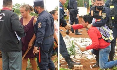 Piden prisión de dos personas que se resistieron a desalojo