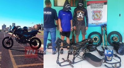 DOS APREHENDIDOS INTENTANDO VENDER UNA MOTOCICLETA HURTADA OFRECIDA EN LAS REDES SOCIALES