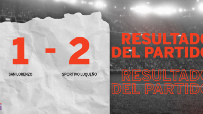 Por una mínima ventaja Sportivo Luqueño se lleva los tres puntos ante San Lorenzo