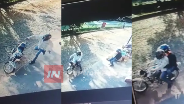ENCARNACIÓN: MOTOCHORROS ASALTAN LOCAL COMERCIAL EN KA´AGUY RORY.