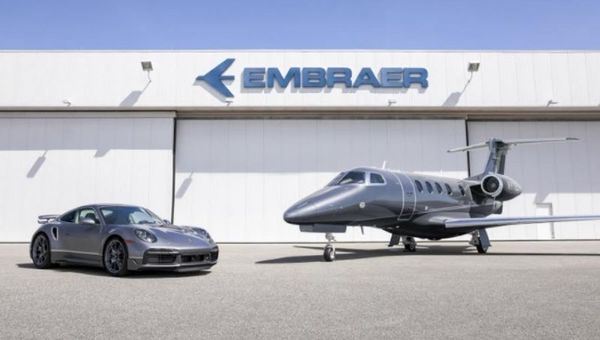 Embraer y Porsche lanzan Duet, un exclusivo “combo” de avión + auto