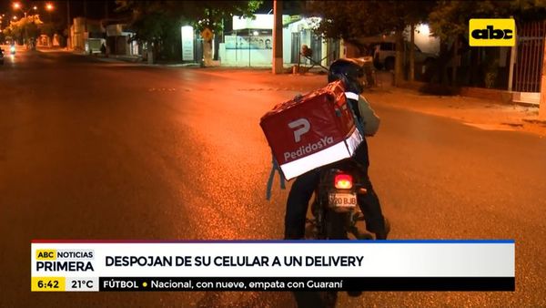 Despojan de su celular a un delivery a metros de una Comisaría - ABC Noticias - ABC Color