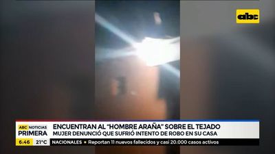 Detienen sobre el tejado a un hombre que intentó robar en una casa - ABC Noticias - ABC Color