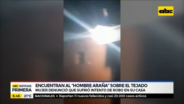 Detienen sobre el tejado a un hombre que intentó robar en una casa - ABC Noticias - ABC Color