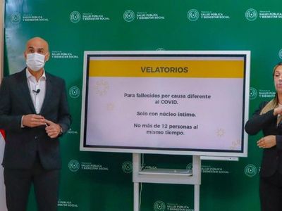 Velatorios de "fallecidos no covid" a partir del lunes