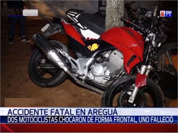 Colisión frontal entre motos deja un fallecido en Areguá