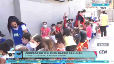HOY / Visitamos el comedor para niños, Ko'eju, en el barrio San Juan, zona de la Avenida Artigas
