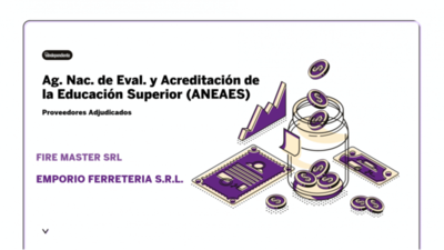 Resultados de contrataciones de la Ag. Nac. de Eval. y Acreditación de la Educación Superior (ANEAES) en el mes de octubre del 2020