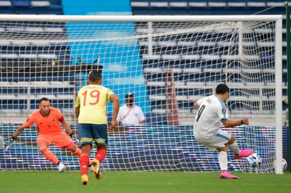 Uruguay aplica rotunda paliza a Colombia en Barranquilla