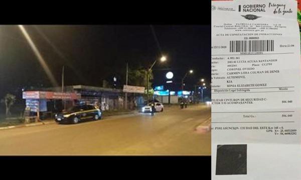 En redes reclaman injusto proceder de la Patrulla Caminera – Prensa 5