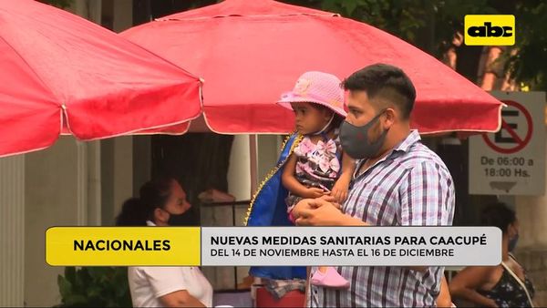 Nuevas medidas sanitarias para Caacupé - ABC Noticias - ABC Color