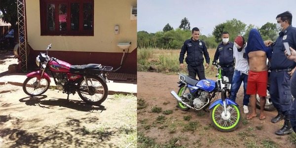 APREHENDEN A DOS SUP. LADRONES DE MOTOCICLETAS EN CAP. MIRANDA