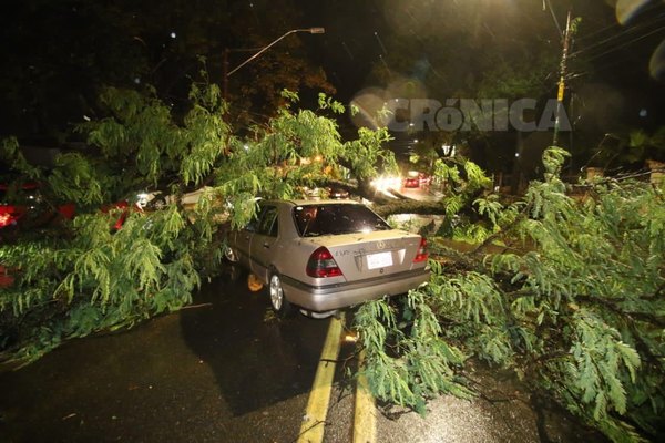 Crónica / Sarambi sorokue dejó el temporal de anoche en Asunción