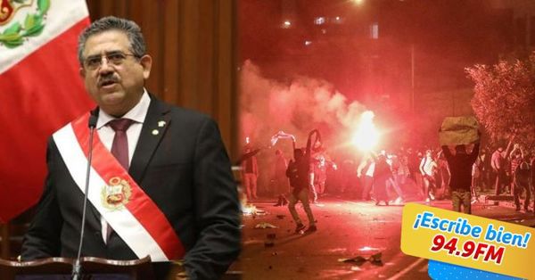 Renunció el presidente de Perú Manuel Merino: “Convoco a la unidad y a la paz”