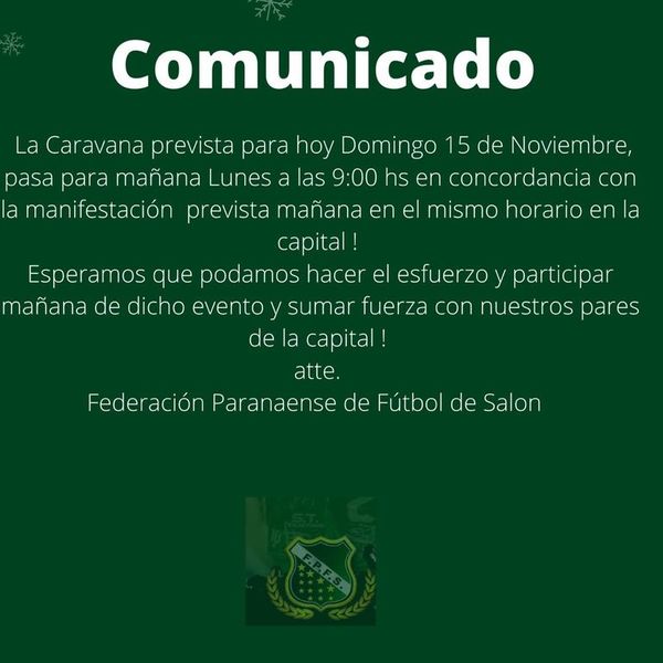 Convocan caravana para pedir liberación de fútbol de salón - ABC en el Este - ABC Color