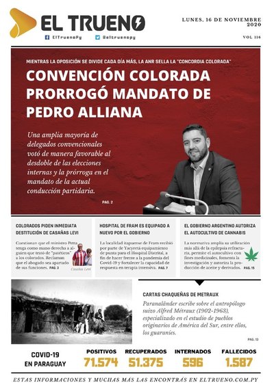 E-paper 16 de Noviembre 2020 - El Trueno