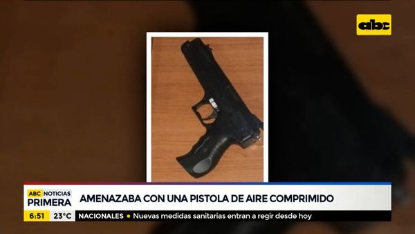 Amenazaba con una pistola de aire comprimido - ABC Noticias - ABC Color