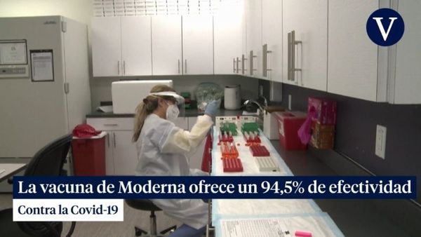 La vacuna de Moderna ofrece un 94,5% de efectividad contra la Covid-19
