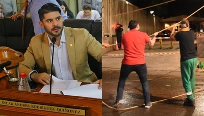 Nenecho levanta troncos en las calles y le dicen: "Respirá por tu nariz" - Teleshow