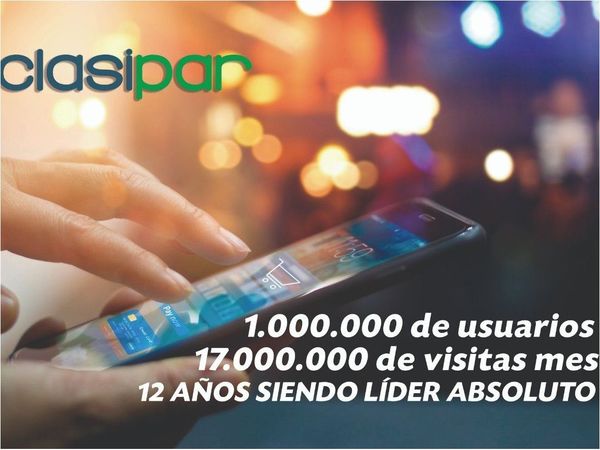 Clasipar: En anuncios clasificados, líderes del ranking de visitas en Paraguay