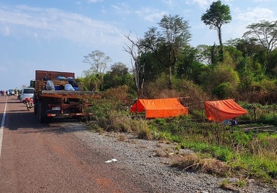 Concepción: personas sin tierras acampan a la espera de mensura judicial