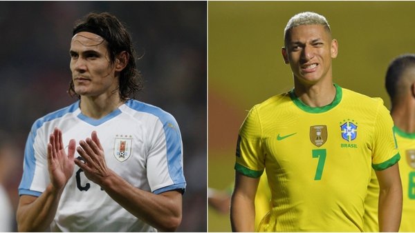 Uruguay-Brasil, un esperado choque con bajas importantes