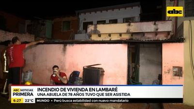 Incendio de una vivienda en Lambaré - ABC Noticias - ABC Color