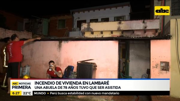Incendio de una vivienda en Lambaré - ABC Noticias - ABC Color