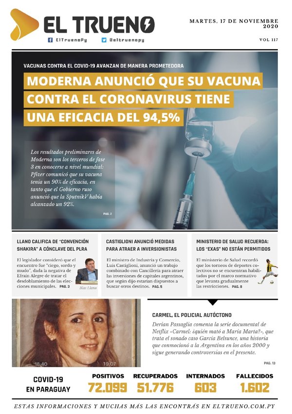 E-paper 17 de Noviembre 2020 - El Trueno