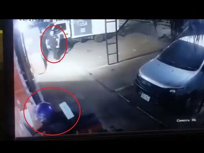 Guardia baleó a asaltante que quiso robar una tele