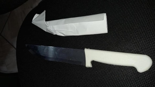 UN HOMBRE HABRÍA AGREDIDO Y AMENAZADO A SU PAREJA CON UN ARMA BLANCA
