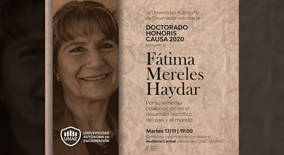 RECONOCIMIENTO A CIENTÍFICA PARAGUAYA EN UN AÑO ESPECIAL MARCADO POR LA PANDEMIA.