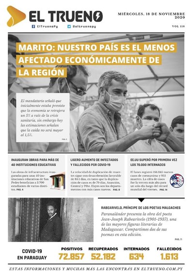E-paper 18 de Noviembre 2020 - El Trueno