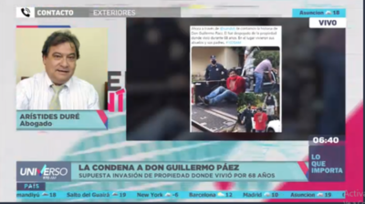HOY / Abogado Arístides Duré, sobre la condena a don Guillermo Páez