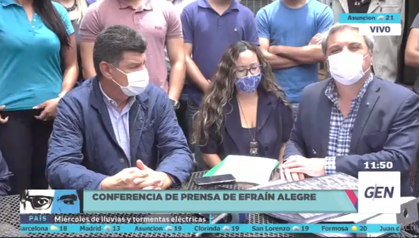Efraín huye de Papu Ríos y se refugia en su casa para la conferencia de prensa - ADN Paraguayo