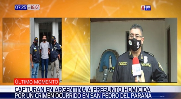 Capturan en Argentina a paraguayo sospechoso de homicidio