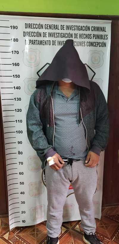 Detienen a presunto autor de homicidio en Concepción