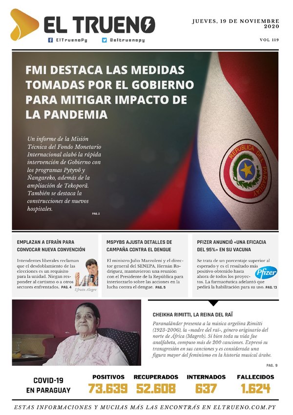 E-paper 19 de Noviembre 2020 - El Trueno