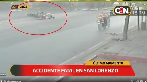 Barrio San Luis: Motociclista falleció luego de arrollar a un peatón » San Lorenzo PY