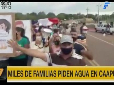 Pobladores claman por servicio de agua potable en Caapucú