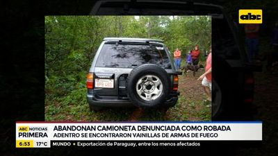 Abandonan camioneta denunciada como robada - ABC Noticias - ABC Color