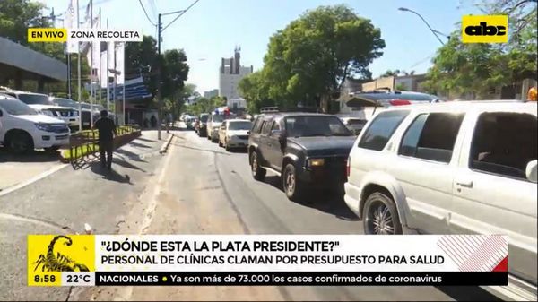 Médicos de Clínicas: “¿Dónde está la plata, Presidente? ¡Que aparezca la plata!” - Nacionales - ABC Color