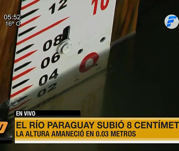 Una buena noticia: Río Paraguay subió 8 cm en Asunción