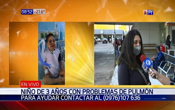 Niño necesita un respirador para seguir viviendo y sus padres piden ayuda